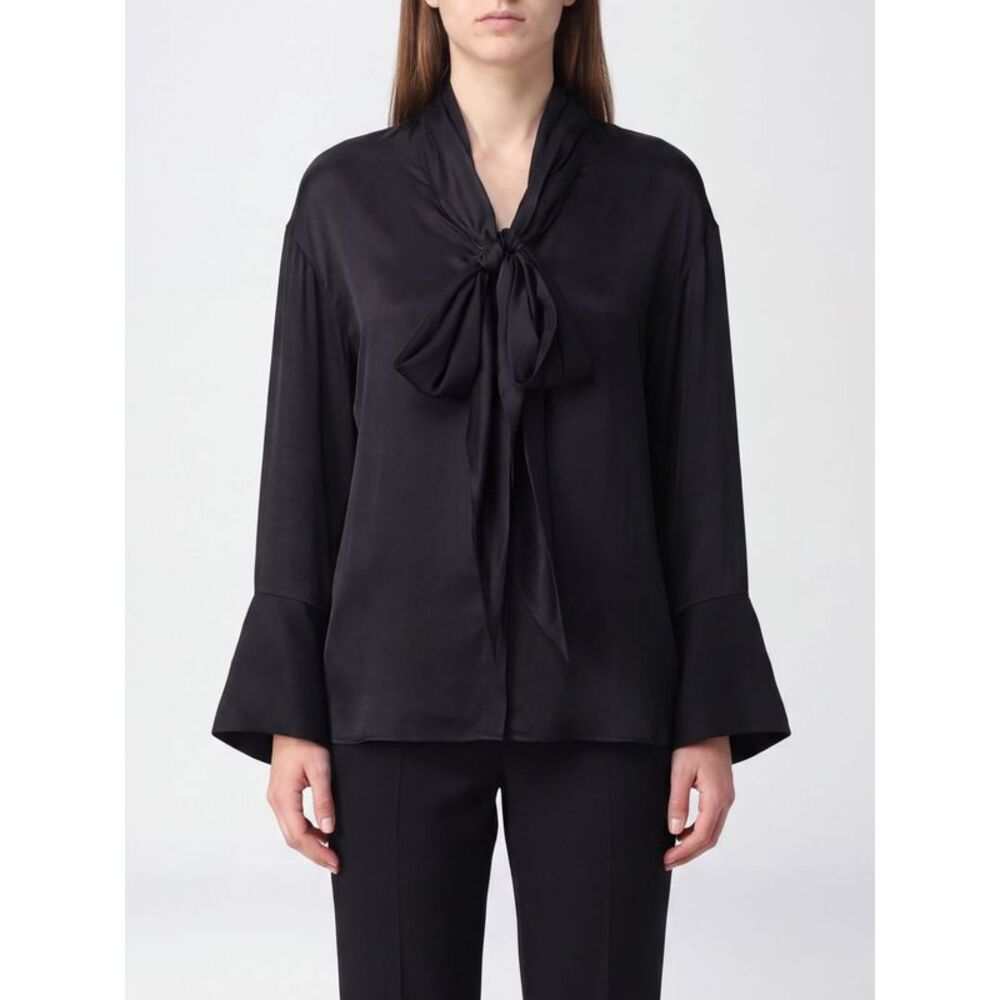 Balmain Women Balmain Slim Fit Silk Pussy-Bow Shirt